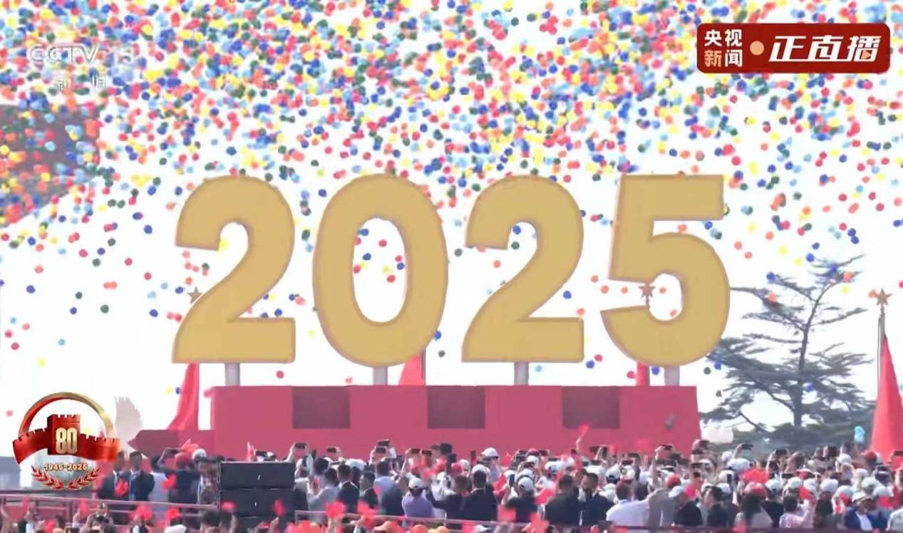 సెప్టెంబర్ 3, 2025, చైనా యొక్క మిలిటరీ పరేడ్, రబ్బరు బెలూన్ విడుదల