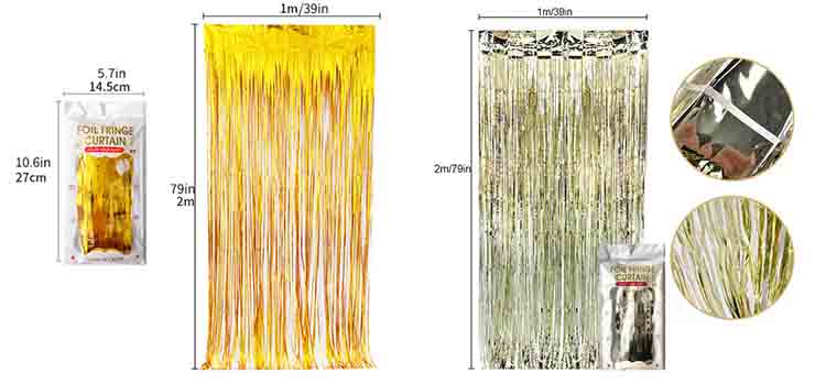 Rain curtain for party size Rain curtain for party size