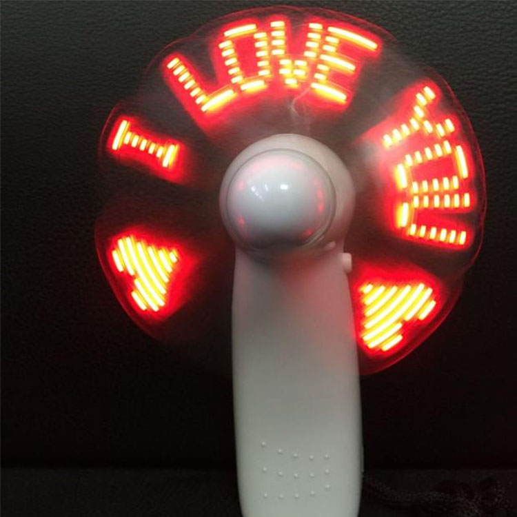 LED DIY లైట్ ఎమిటింగ్ ఎలక్ట్రిక్ ఫ్యాన్