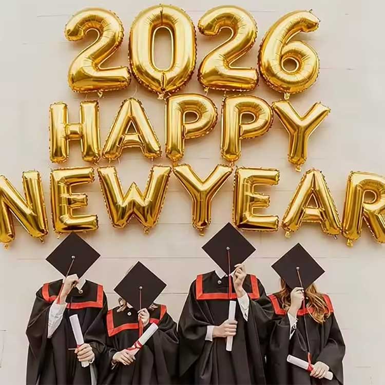 న్యూ ఇయర్ రేకు బెలూన్ సెట్